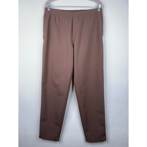 Lululemon New Venture Trouser Pants Brown Dark Mocha Water Repellant Size Large - Picture 1 of 13